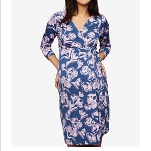NWOT A Pea in the Pod Wrap Maternity Dress